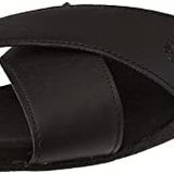 Timberland Seaton Bay Cross Strap Slide erkek sandaleti, Siyah Siyah Deri, 44 EU
