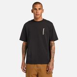 Timberland Short Sleeve ''Oval Logo'' Graphic Erkek Siyah T-Shirt