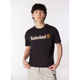 Timberland Siyah Erkek Bisiklet Yaka Baskılı T-Shirt TB0A5UPQ0011_Short Sleeve Tee