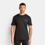 Timberland Small Linear Logo Print Tee Siyah Erkek T-Shirt - 3XL