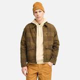 Timberland Strafford Printed Erkek Mont Plaid - XL - Yeşil