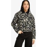 Timberland Strafford Quılted Washed Canvas Printed Kadın Bej Ceket