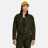 Timberland Strafford Quılted Washed Canvas Printed Kadın Yeşil Ceket - XS