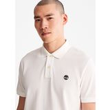 Timberland TB0A26N41001 Pique Short Sleeve Pol Bisiklet Yaka Beyaz Erkek T-Shirt
