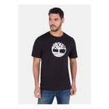 Timberland TB0A2C2RN921-KENNEBEC RIVER Te Siyah Yuvarlak Normal Baskılı Erkek T-Shirt