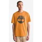 Timberland TB0A2C2RP471 Tree Logo Short Sleeve Kahve Bisiklet Yaka Erkek T-Shirt