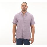 Timberland TB0A2DCCEG71 Timberland Linen Short Sleeve Shirt Erkek T-Shirt Mor