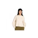 Timberland Tb0A41Zb Lush Comfort Crew Sweat Krem Kadın Sweatshirt, EFL1 ANGORA, XS