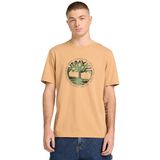 Timberland TB0A5MVREH31-Lake House Graphic Tee Bej Yuvarlak Normal Baskılı Erkek T-Shirt