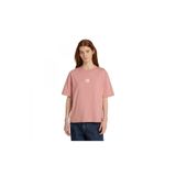 Timberland Tb0A5Rzx Stack Logo -Sleeve Tee Pembe Kadın T-Shirt