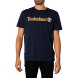 Timberland Tb0A5Upq Linear Logo Sleeve Lacivert Erkek T-Shirt