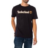 Timberland Tb0A5Upq Linear Logo Sleeve Siyah Erkek T-Shirt