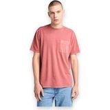 Timberland TB0A5VDH Garment Dye Chest Pocket Tee Erkek T-Shirt - Kırmızı - XL