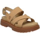 Timberland TB0A61T4 Clairemont Way Backstrap Sandal Bej Kadın Sandalet