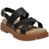 Timberland TB0A61TR Clairemont Way Backstrap Sandal Siyah Kadın Sandalet - 0 - Siyah