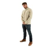 Timberland Tb0A6Hm3 Full Zip Polar Fleece Jacket Bej Erkek Mont, CY21 ISLAND FOSSIL, XL
