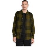Timberland TB0A6V4X Midweight Flannel Check Gömlek Erkek Gömlek - XL - Haki