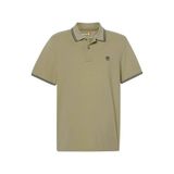 Timberland Tipped Pique Short Sleeve Polo Cassel Earth Erkek T-shirt YESIL