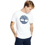 Timberland Tree Logo Short Sleeve Beyaz Erkek T-Shirt TB0A2C2R1001 - 100 - Beyaz