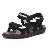 Timberland Unisex Çocuk Perkins Row 2-kayışı (Bebek) Açık Burun Sandalet, Siyah, 7 UK Çocuk
