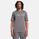 Timberland Uv-Protection Logo Short Sleeve Tee Erkek T-Shirt - Siyah
