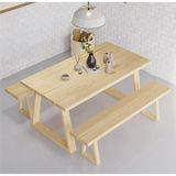 Timber's Team MAREL-Ahşap Doğal Kütük Yemek / Toplantı / Çalışma Masası - 80 x 200