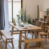 Timber's Team MİLDA -Ahşap Doğal Kütük Yemek / Toplantı / Çalışma Masası - 100 x 200