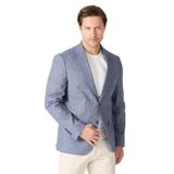 Timbes Erkek Lacivert Keten Görünümlü Spor Blazer Ceket Lacivert 48