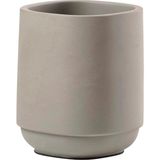 Time Diş Fırçası Kabı, Banyo Için Diş Fırçası Tutucu, Çap 8 Cm, Yükseklik 9,8 Cm, Beton - Çok Renkli - Siyah - Plastik