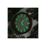 Time Gold Fosforlu 3D Bombeli Cam Sessiz Akar Saniye Duvar Saati Eskitme Çap 28 cm