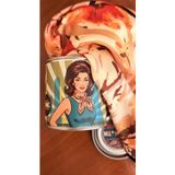 Time in a Tin Retro 1960 Hazan Paleti Saten Fular – İpeksi Retro Teneke Kutuda Yasemin Kokulu Hediye Seti