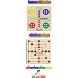 Time Table iki oyun Ailece Keyif Ahşap Kızma Birader + Dokuz Taş Oyunu 2 Farklı Oyun