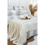 Timeless 7 Parça Müslin Pikeli Nevresim Takımı - Gri - 220 x 240 cm