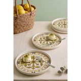 Timeless Brown Stackable 4\'lü Pasta & Sunum Tabağı 21 cm - Çok Renkli
