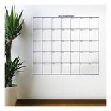 Timestart Aylık Planlayıcı Manyetik Duvar Stickerı Takvim Plan Çizelgesi - Ürün Boyutları: 110 cm x 100 cm