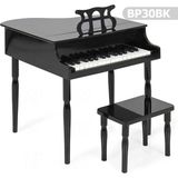 Timestart BP30BK Ahşap Çocuk Piyano, Mini Kuyruklu Tasarım, 30 Tuşlu ve Ahşap Malzeme ile Eğlenceli Müzik