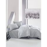 Timestart Çift Kişilik Saten Nevresim Takımı Elegant Gri