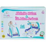 TimeStart E0633 Aktivite Halısı&İlk Adım Arabası 2IN1 -Mavi ,Birlik