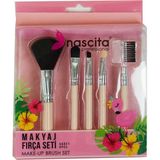 Timestart Makyaj Fırça Seti 5 Li Make-Up Brush Set Professional