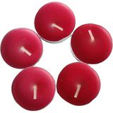 Timestart Tea Lights Kırmızı Mum 5 Li 1 Paket