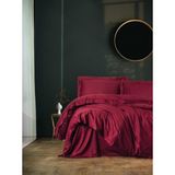 Timestart Tek Kişilik Saten Nevresim Takımı Elegante Bordo