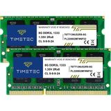 Timetec 16GB Kıt (2 x 8gb) Ddr3 1333MHZ PC3-10600 Ecc Olmayan Arabelleksiz 1.5V Cl9 2rx8 Çift Sıralı 204 Pin Sodımm Dizüstü Dizüstü Bilgisayar Bilgisayar Bellek Ram Modülü Yükseltmesi (16GB Kıt (2 x 8