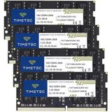 Timetec 64 Gb Kıt (4X16 Gb) Ddr4 2666 Mhz (Ddr4-2666) Pc4-21300 (Pc4-2666V) Ecc Olmayan Arabelleksiz 1,2 V Cl19 2Rx8 Çift Sıralı 260 Pin Sodımm Dizüstü Bilgisayar Bellek Ram Modülü Yükseltme