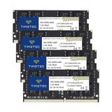 Timetec 64 GB Kıt (4X16 Gb) Ddr4 2666 Mhz (DDR4-2666) PC4-21300 (PC4-2666V) Ecc Olmayan Arabelleksiz 1,2 V CL19 2rx8 Çift Sıralı 260 Pin Sodımm Dizüstü Dizüstü Bilgisayar Bellek Ram Modülü Yükseltme