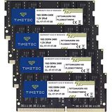 Timetec 64GB Kıt (4X16GB) Ddr4 2400MHZ PC4-19200 Ecc Olmayan Arabelleksiz 1.2V CL17 2rx8 Çift Kademeli 260 Pin Sodımm Dizüstü Dizüstü Bilgisayar Bilgisayar Bellek Ram Modülü (64GB Kıt (4X16GB))