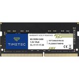 Timetec 8 GB Ddr4 2400 Mhz (PC4-2400T) PC4-19200 Sodımm - Ecc Olmayan Arabelleksiz, 260 Pimli, 1,2 V, Dizüstü Bilgisayarlar, Mini Bilgisayarlar ve Hepsi Bir Arada Bilgisayarlar Için CL17 Bellek Modülü