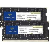 Timetec Premium 32 Gb Kıt (2X16 Gb) Ddr4 3200 Mhz (Ddr4-3200) Pc4-25600 Ecc Olmayan Arabelleksiz 1.2 V Cl22 2Rx8 Çift Sıralı 260 Pin Sodımm, Amd Ve Intel Oyun Dizüstü Bilgisayar Bellek Ram'i