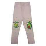 Timi Kids Kız Çocuk Avakado Baskılı Ince Yazlık Uzun Tayt - 2 Yaş - Pudra