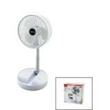 Timion Masa Üstü Vantilatör USB Şarjlı Katlanır Fan=16.4cm - Uzayan AYAK=12.5-19CM 180 Derece Dönebilen Telefonluklu Bwfn-11 (5148)