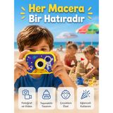 Timion Mey Ithalat® Çocuk Fotoğraf Makinesi Hd Video Kayıt Özellikli 2.0 Inç Ekranlı Type-C